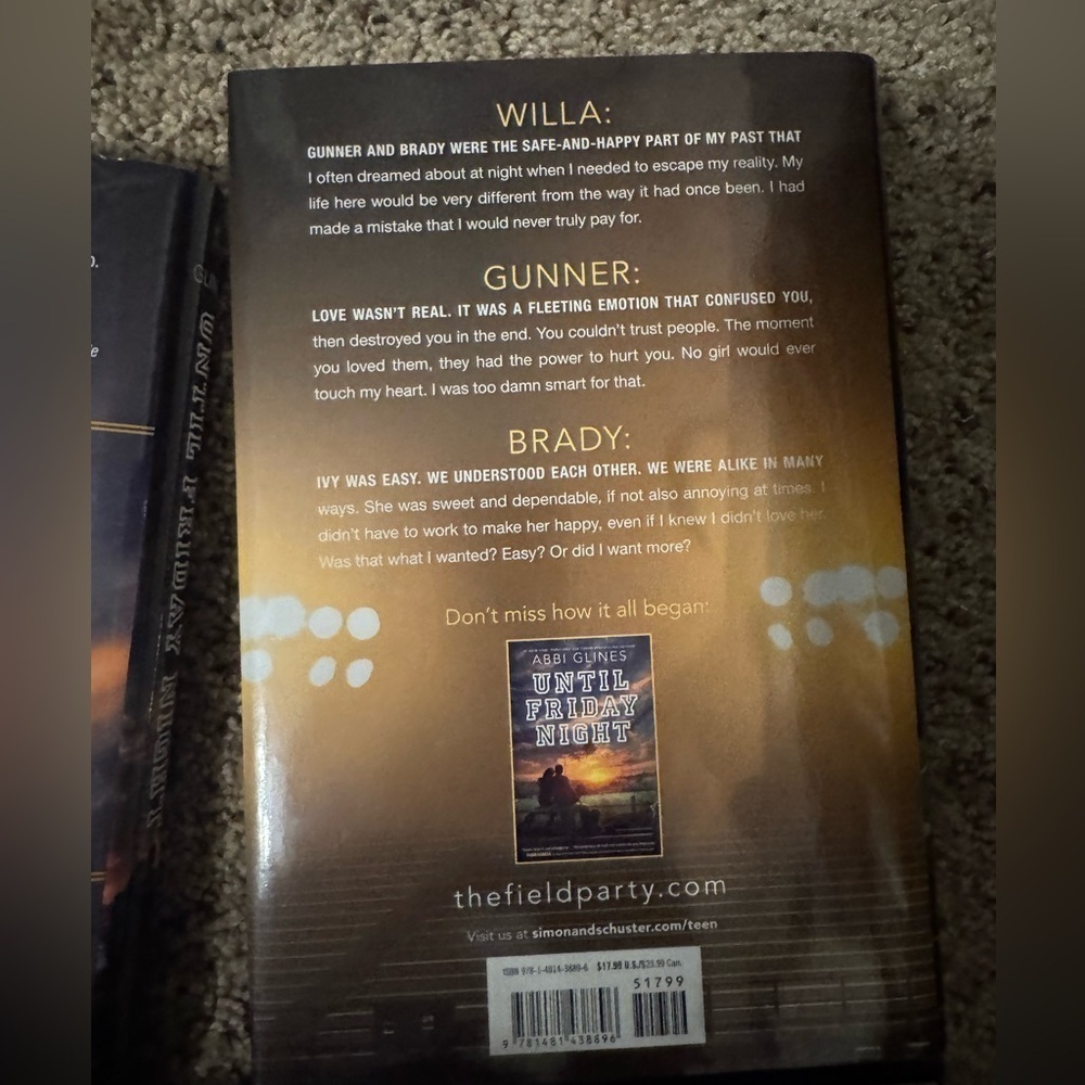 4 books from the Field Party Series by Abbi Glines all hardback - Picture 9 of 16